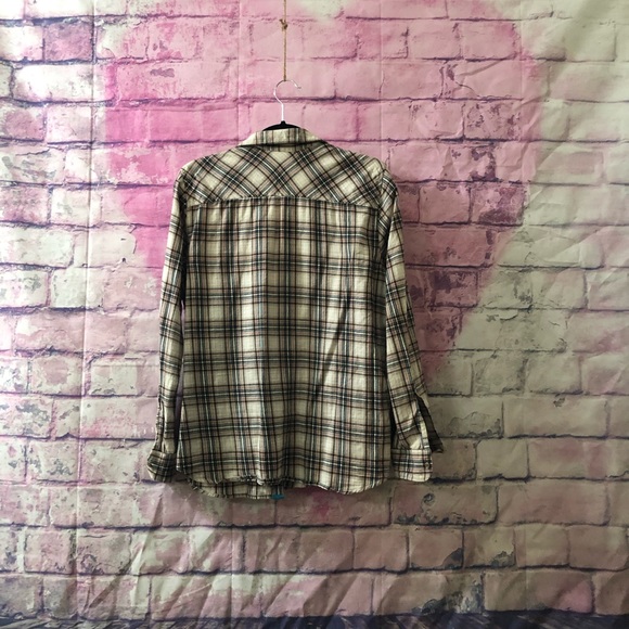 Brown, blue, white and cream flannel - Picture 2 of 2